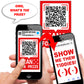 Show Me Them Tiddies QR Code Prank Prize Stickers - 15 QTY