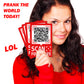 Show Me Them Tiddies QR Code Prank Prize Stickers - 15 QTY
