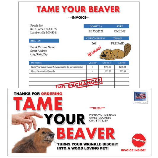 Prank Mailer - Tame Your Beaver