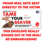 Tame Your Beaver Prank Letter Mailer