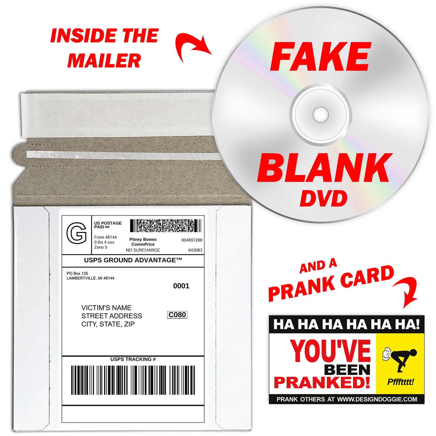 Little Pecker Pics DVD Prank Mail