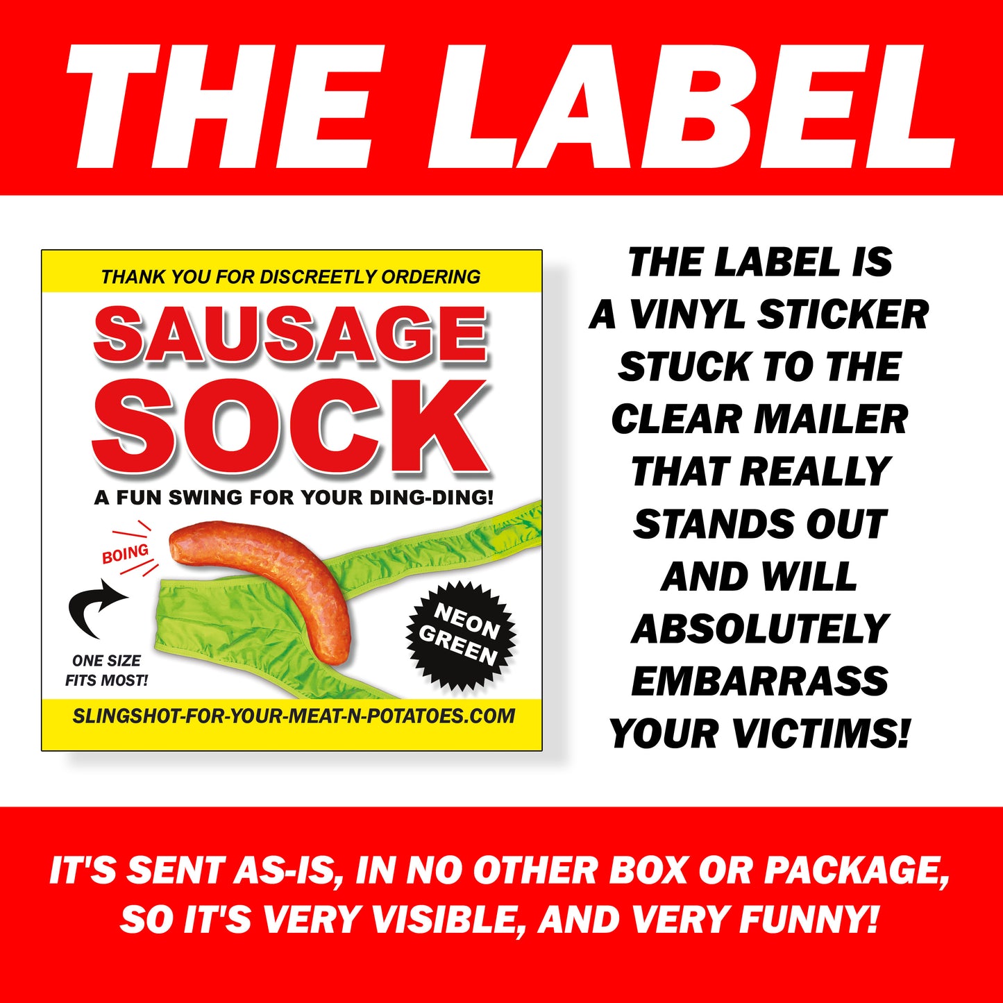 Sausage Sock Prank Mail