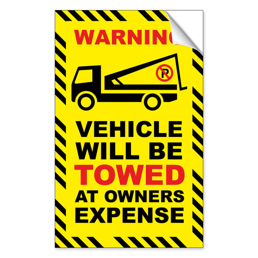 Prank Towing Parking Violation Stickers for Windshields of Bad Drivers - 12 Qty (Copy)