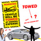 Prank Towing Parking Violation Stickers for Windshields of Bad Drivers - 12 Qty (Copy)