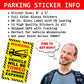 Prank Towing Parking Violation Stickers for Windshields of Bad Drivers - 12 Qty (Copy)