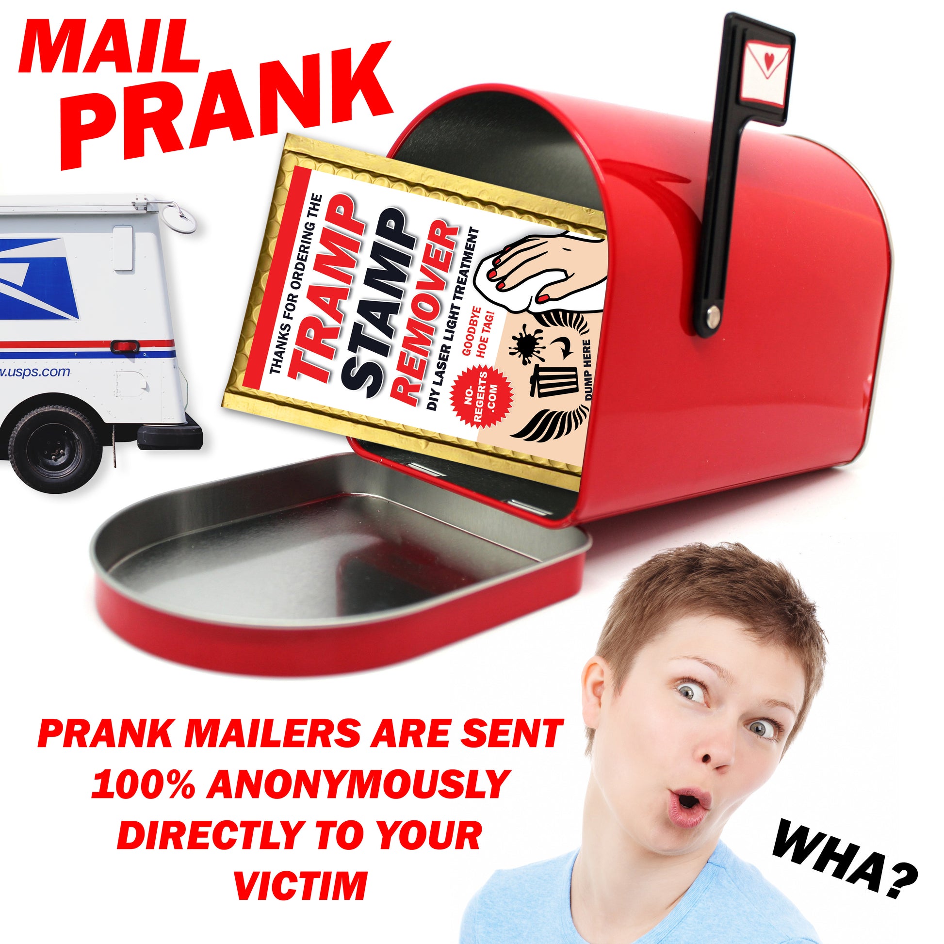 Tramp Stamp Remover Mail Prank