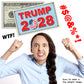 Trump 2028 Fake Prank 100 Dollar Bills Money! 50 Qty! Troll Everyone!