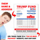 Pranks Donald Trump Fake Donation Confirmation Packet Mail Gag Gift