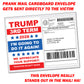 Donald Trump 3rd Term 2028 Donation Prank Political Packet Mail