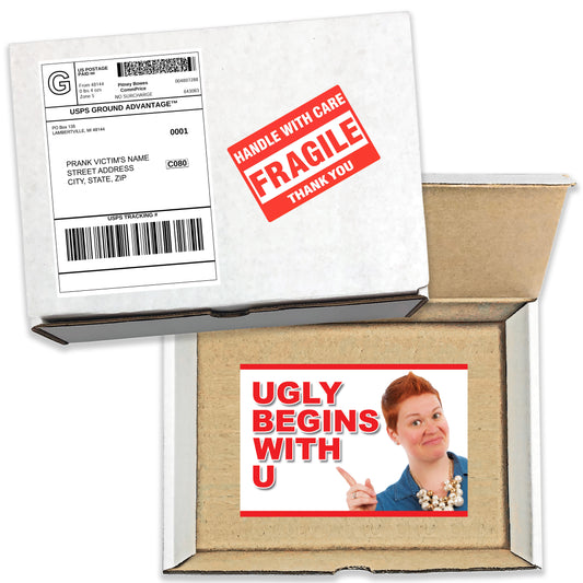 Ugly Begins With U Prank Box