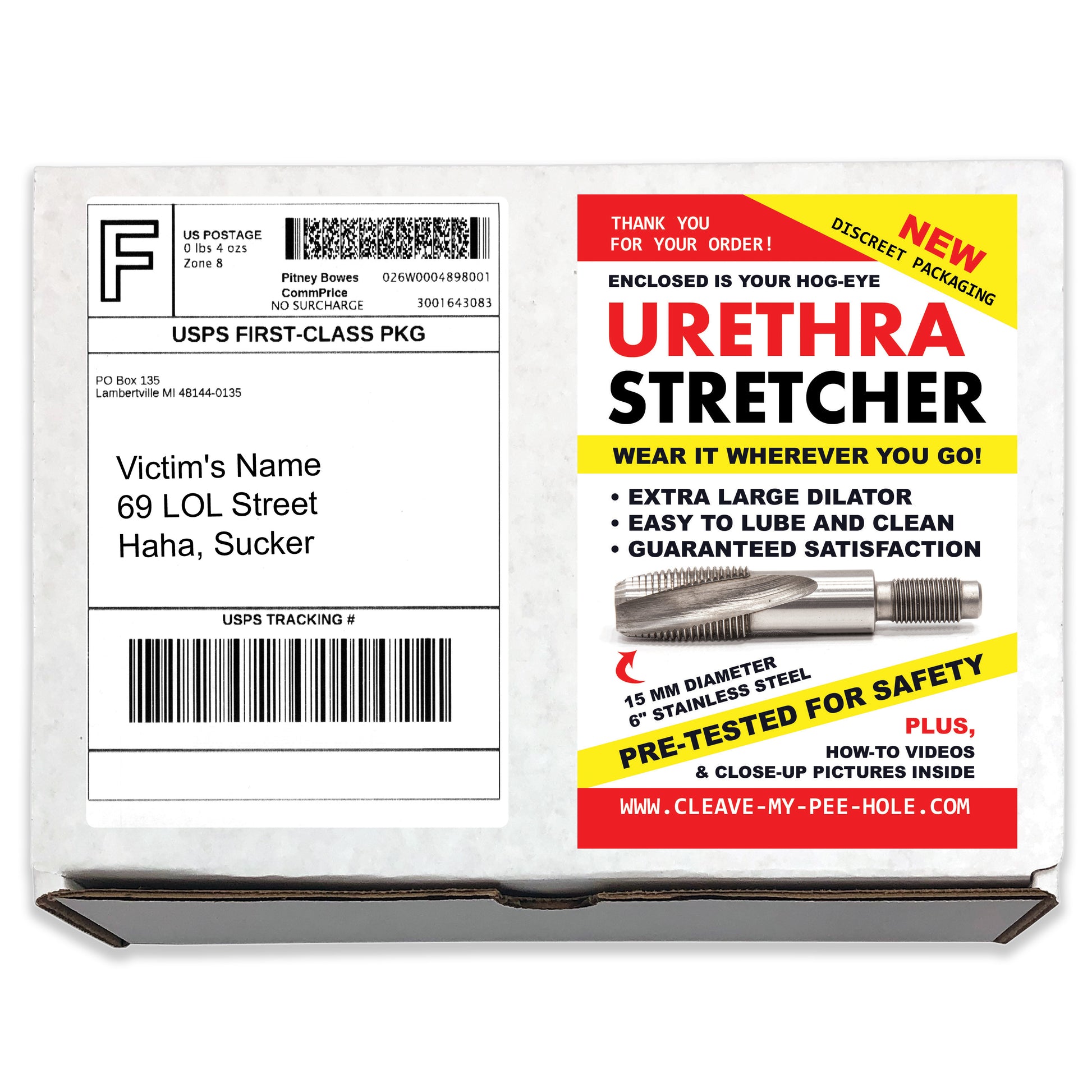 Urethra Stretcher Prank Mail Gag