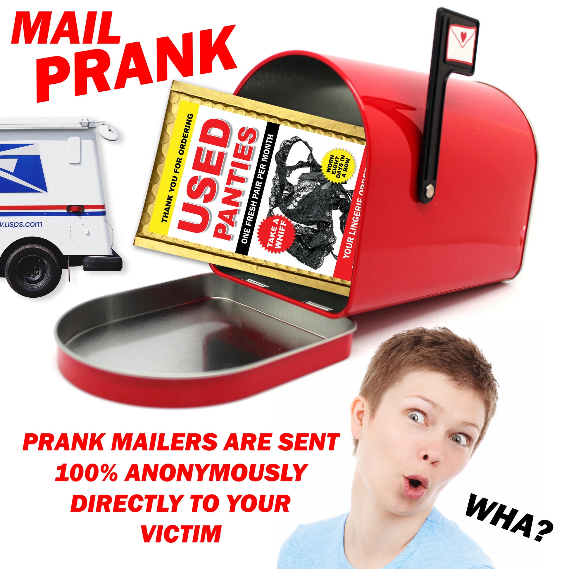 Used Panty Prank Mailer Gag Gift