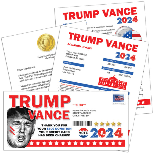 Trump Vance Prank Mail Gag Letter