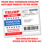 President 47 Donald Trump Vance Winners Fund Donation Prank Packet Mail