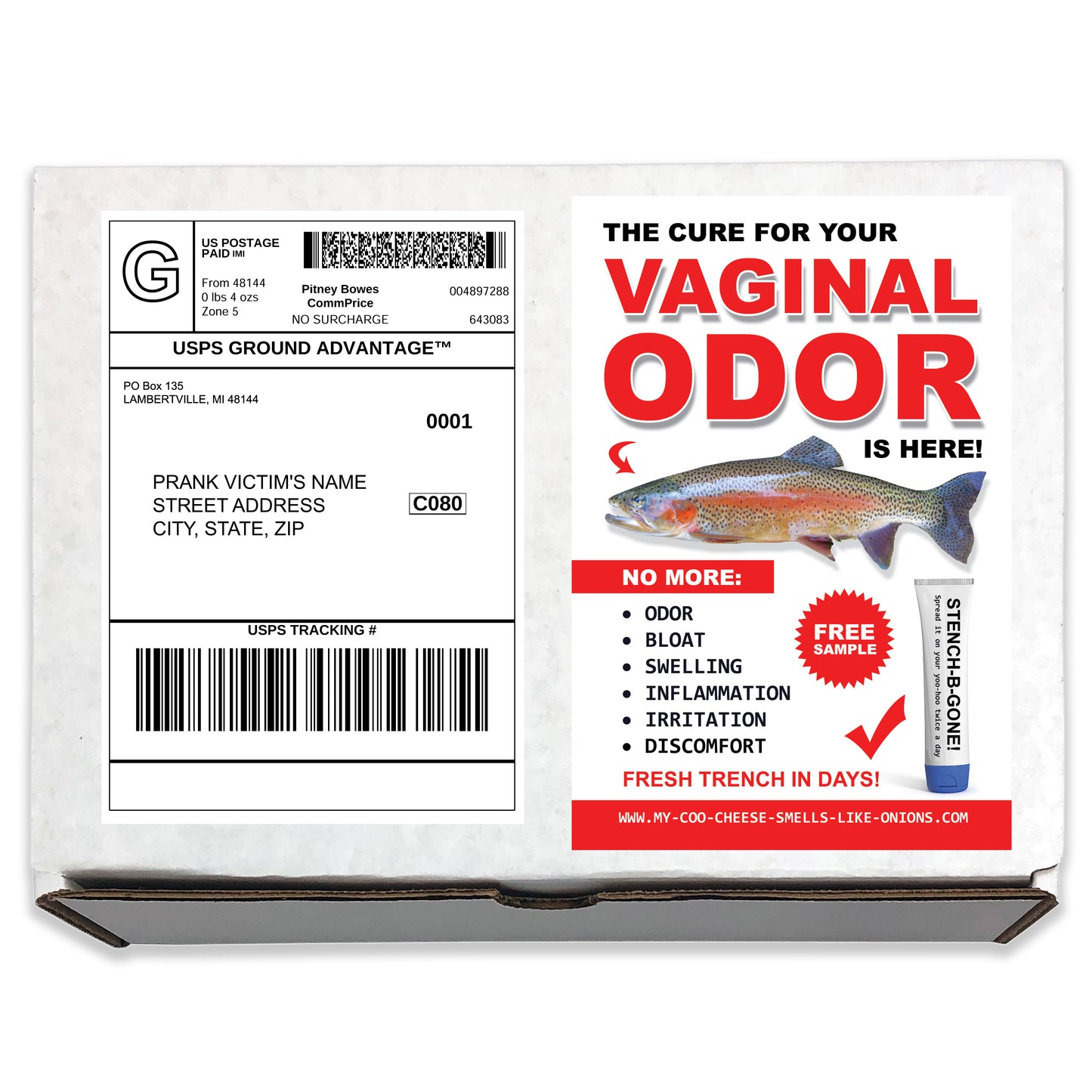 Vaginal Odor Prank Mailer Gag Gift