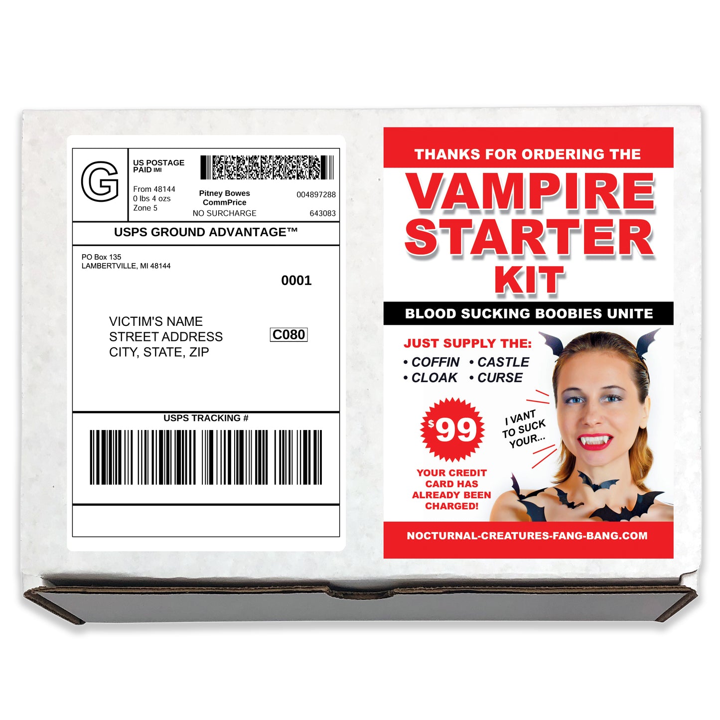 Vampire Starter Kit Prank Box