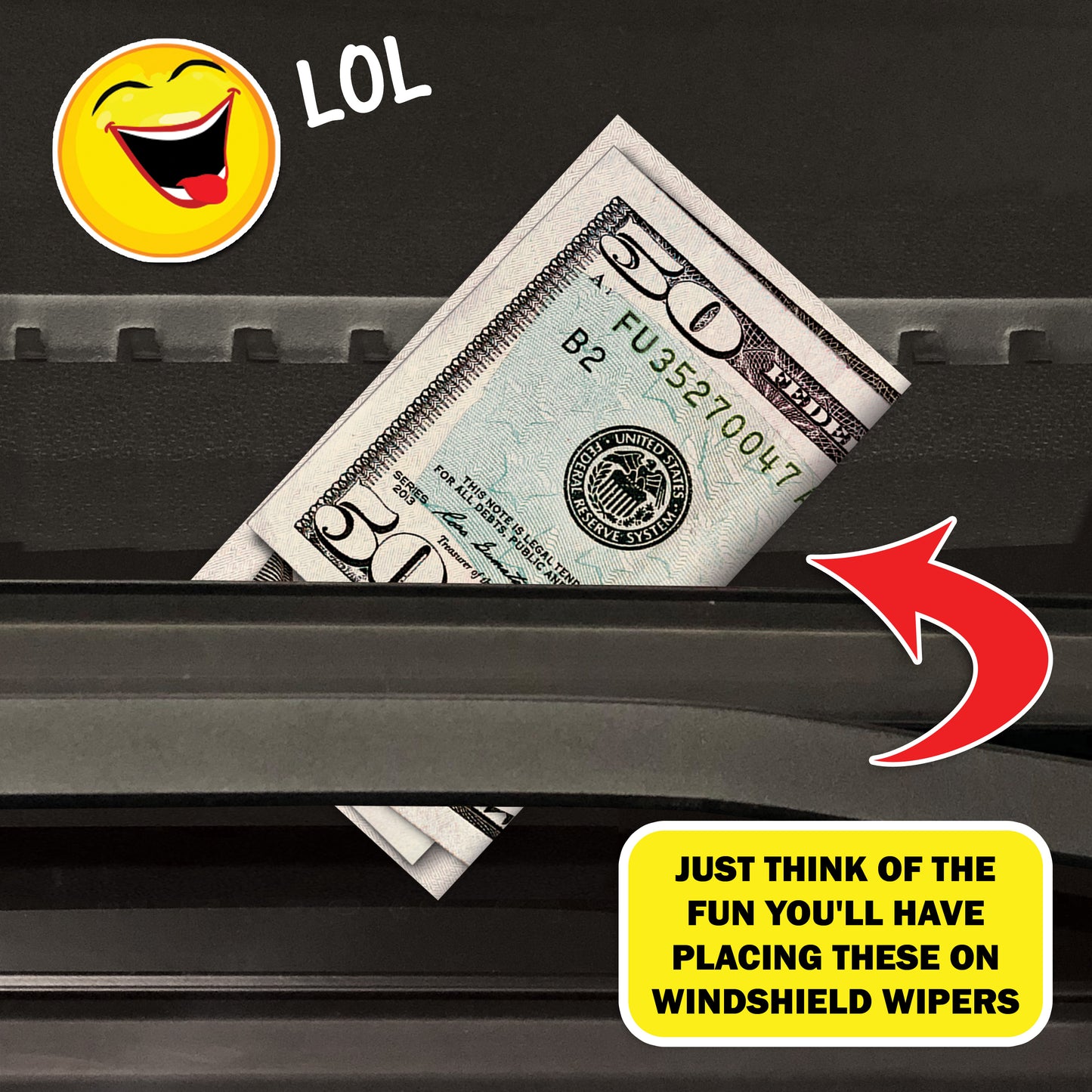 96 Variety Pack Bad Parking Cards Prank Cards