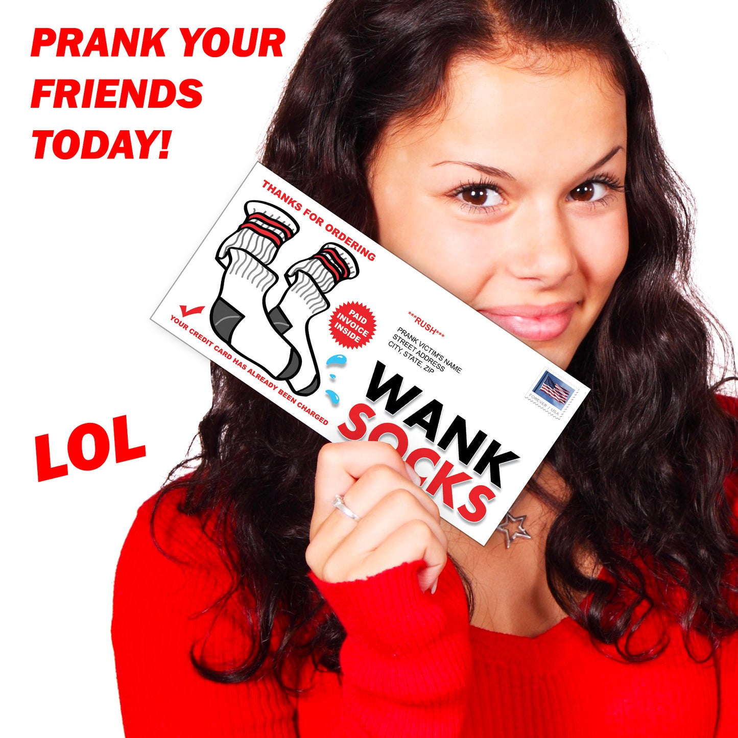 Wank Socks Prank Letter Joke