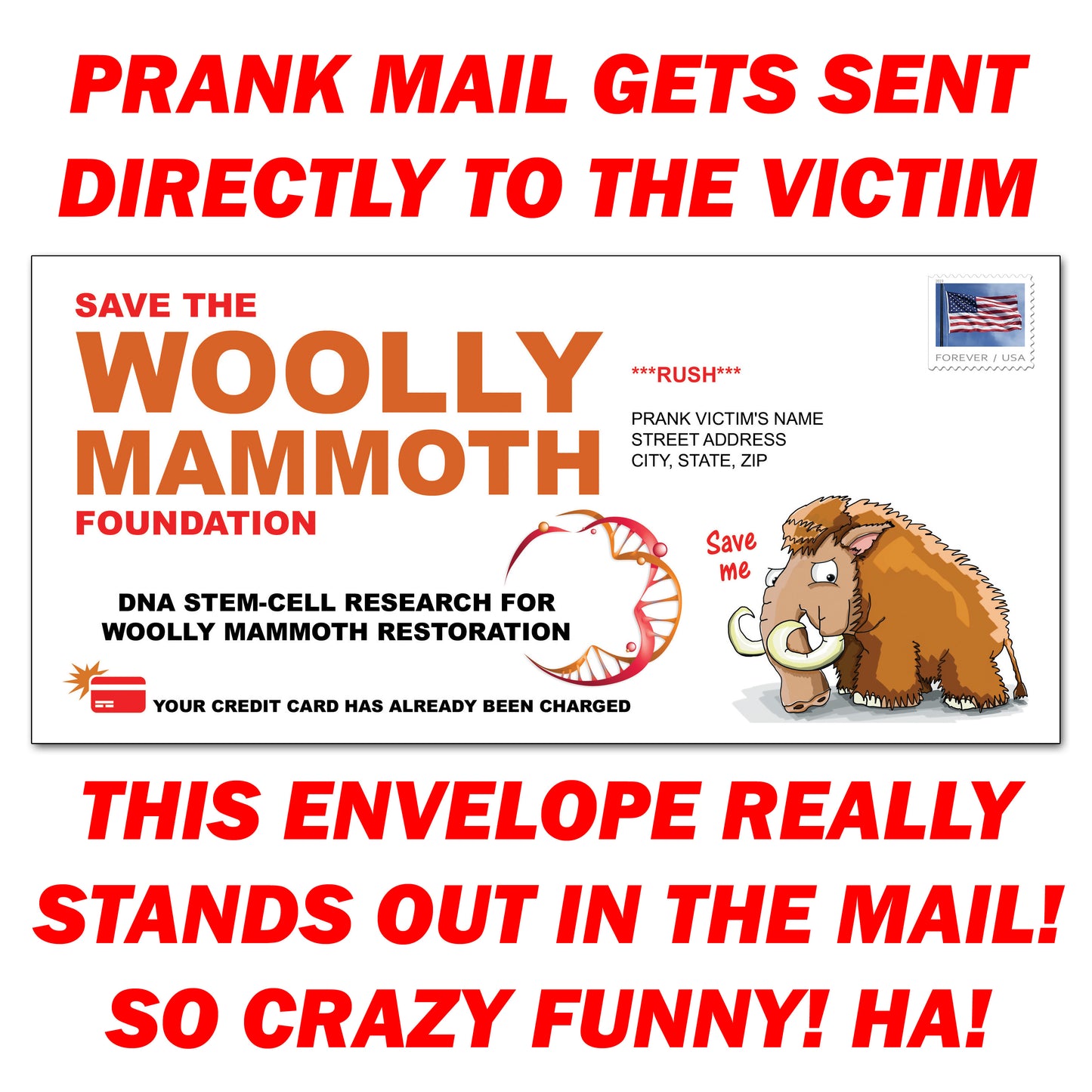 Woolly Mammoth Prank Letter Joke