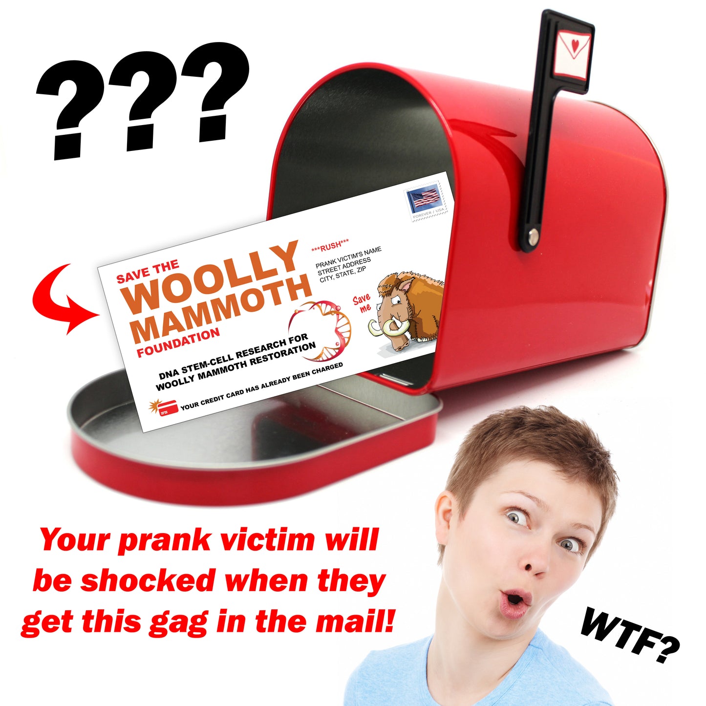 Woolly Mammoth Prank Letter Joke