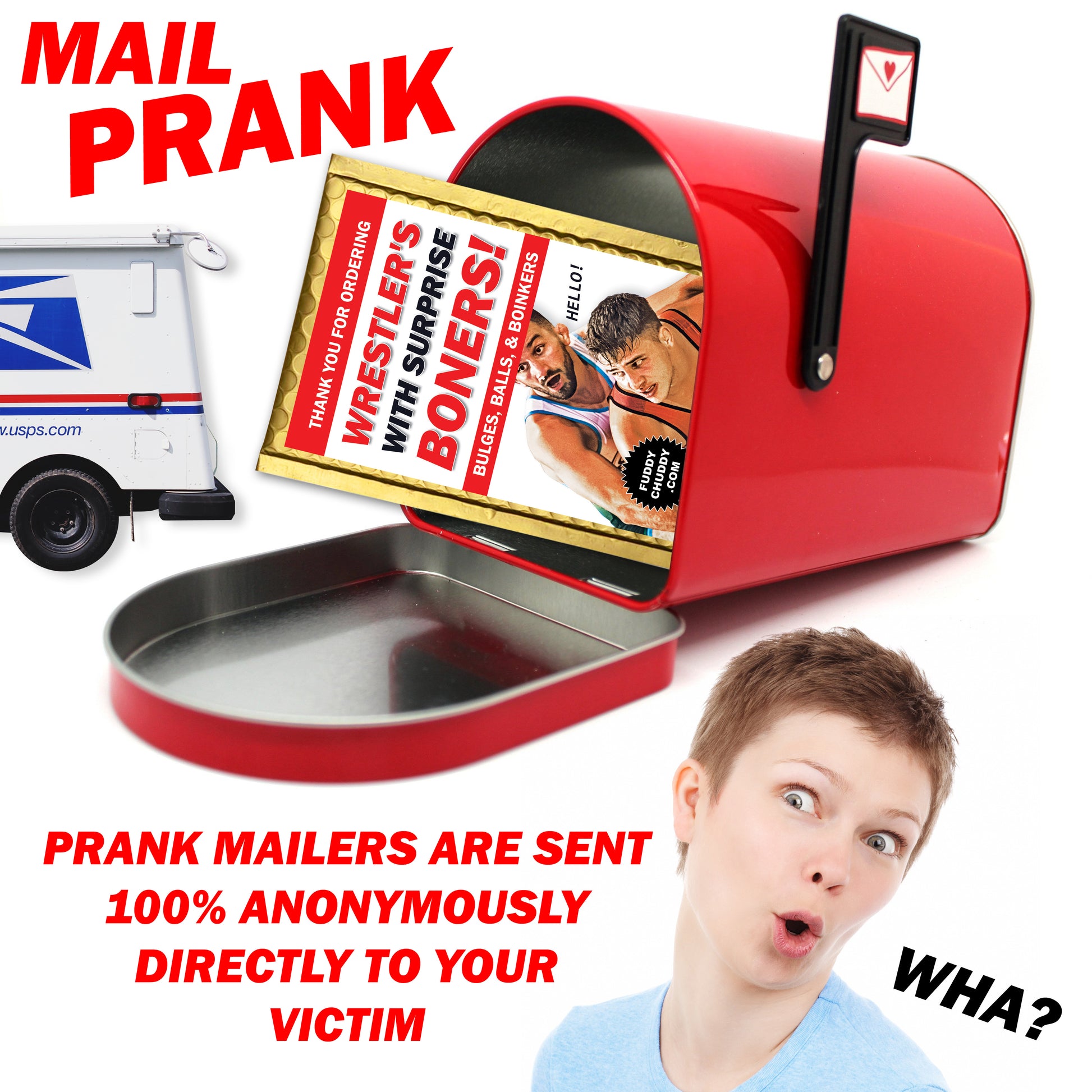Wrestlers with Surprise Boners Prank Mail