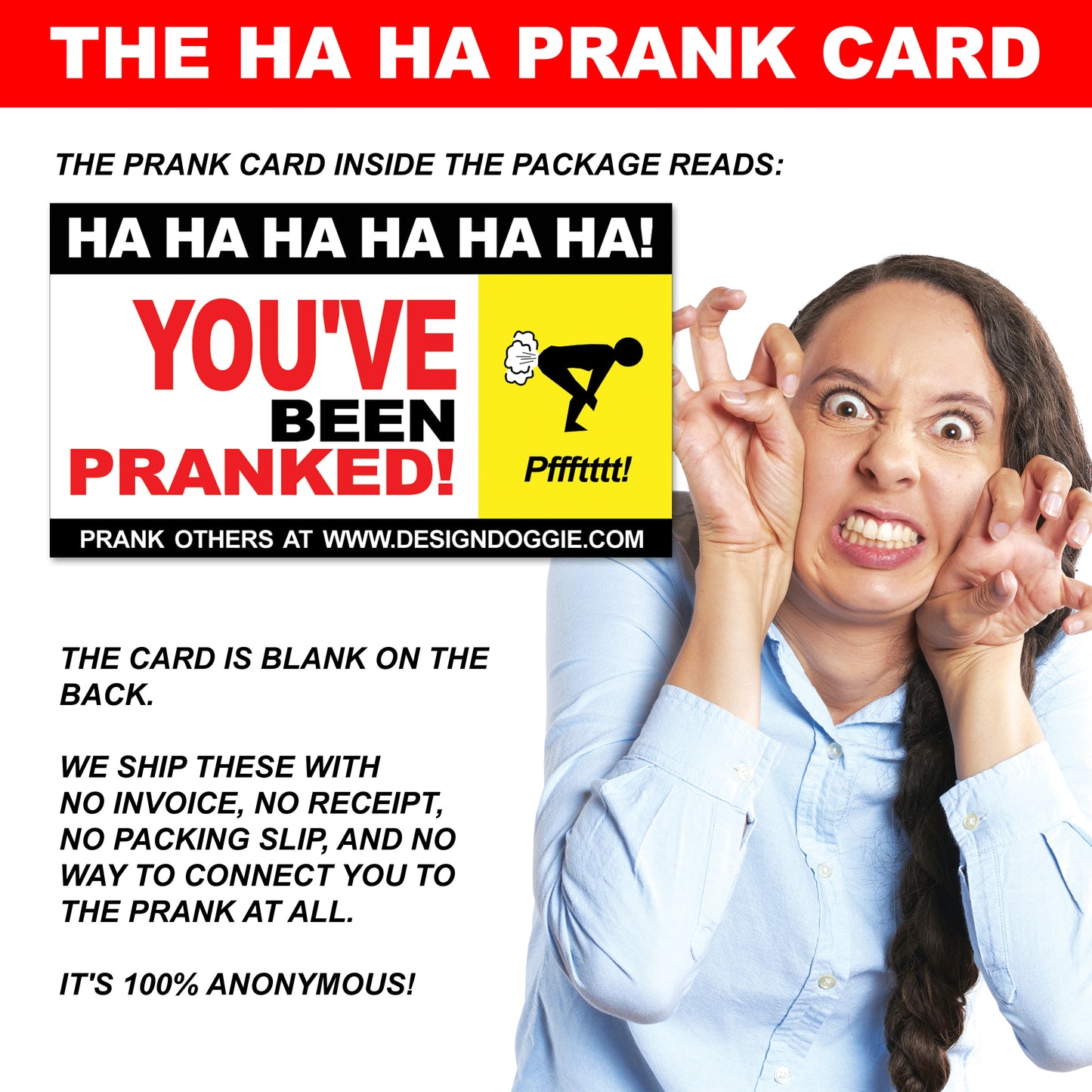 Prank Mail - Butthole Tightener embarrassing prank box gets mailed directly to your victims 100% anonymously!