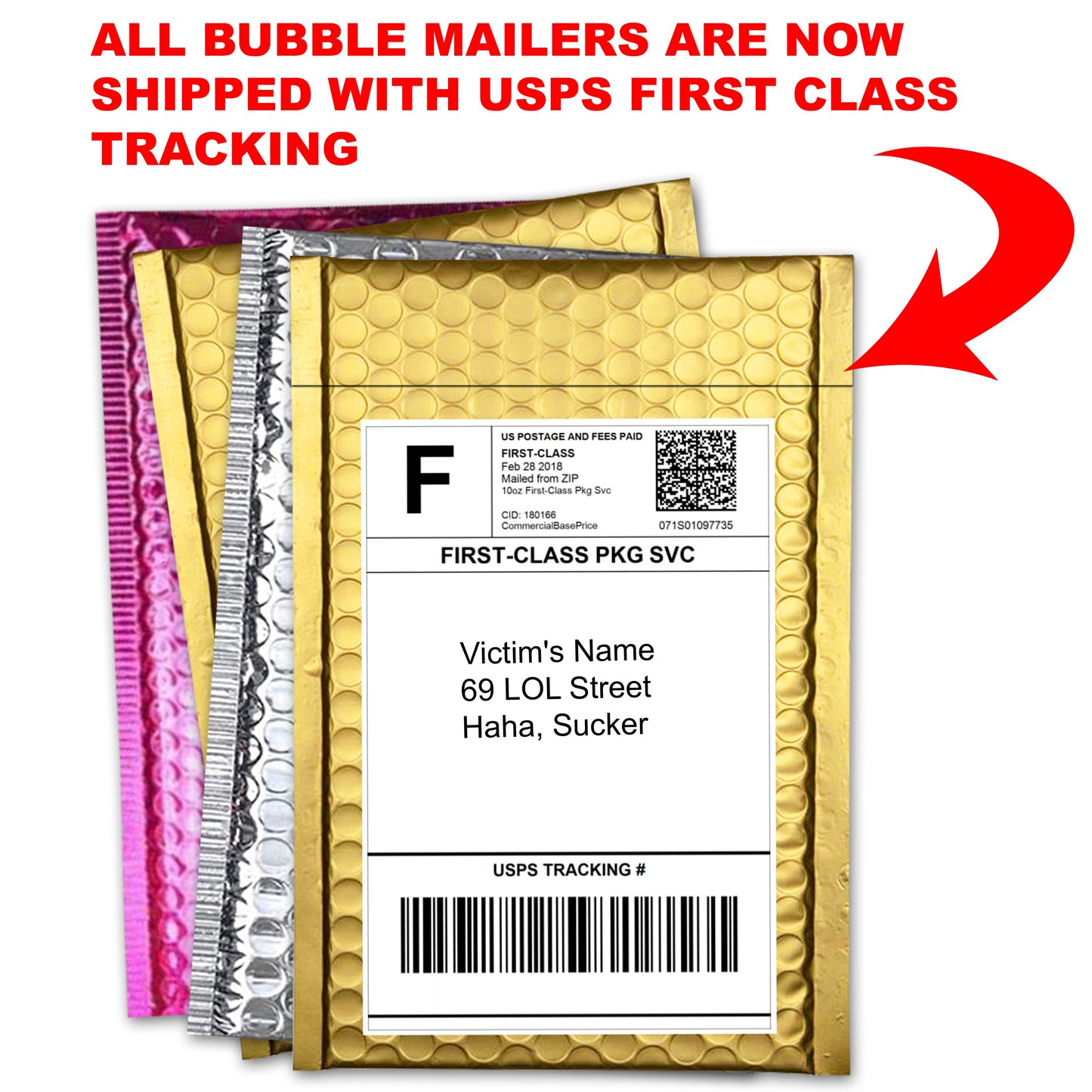 IBS Diarrhea embarrassing prank envelope gets mailed directly to your victims 100% anonymously!