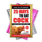 25 Ways To Eat Cock Prank Mail