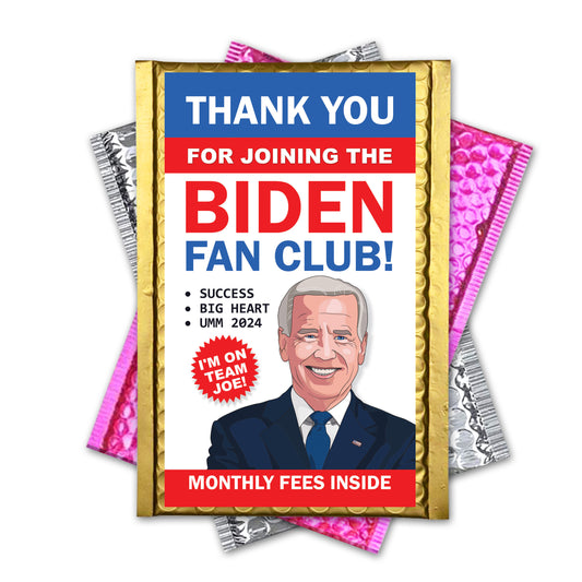 Joe Biden Fan Club embarrassing prank envelope