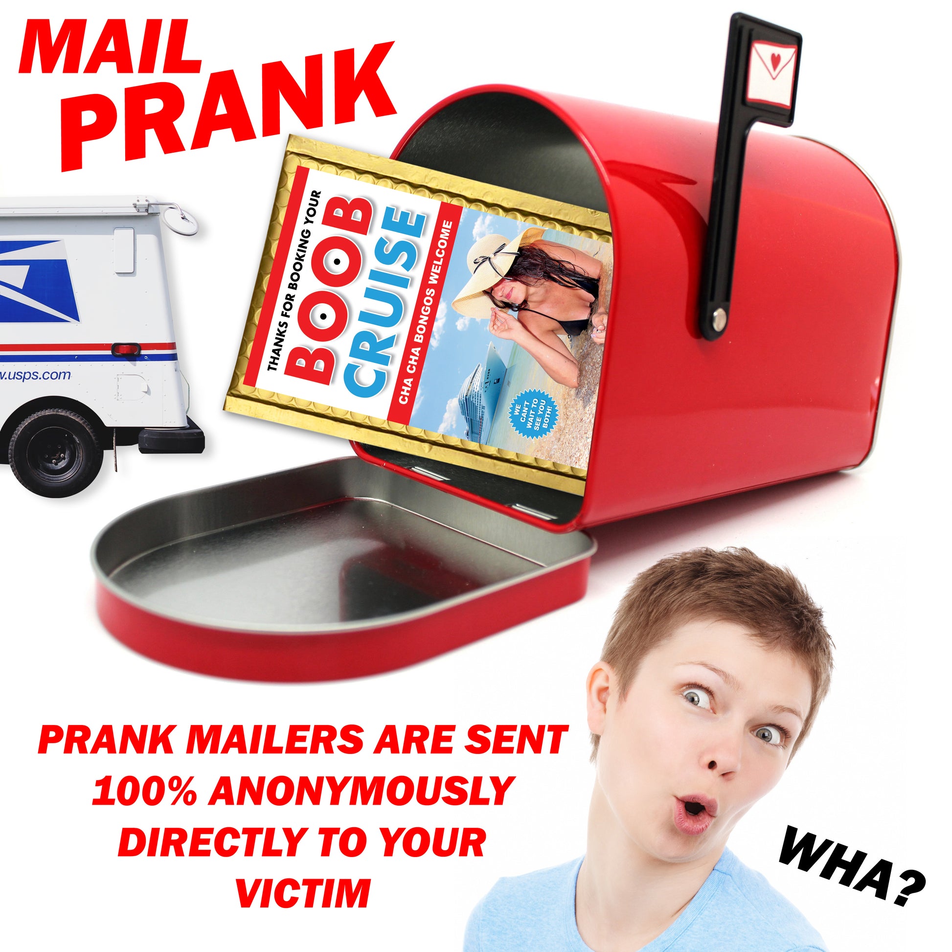 Boob Cruise Prank Mail Gag