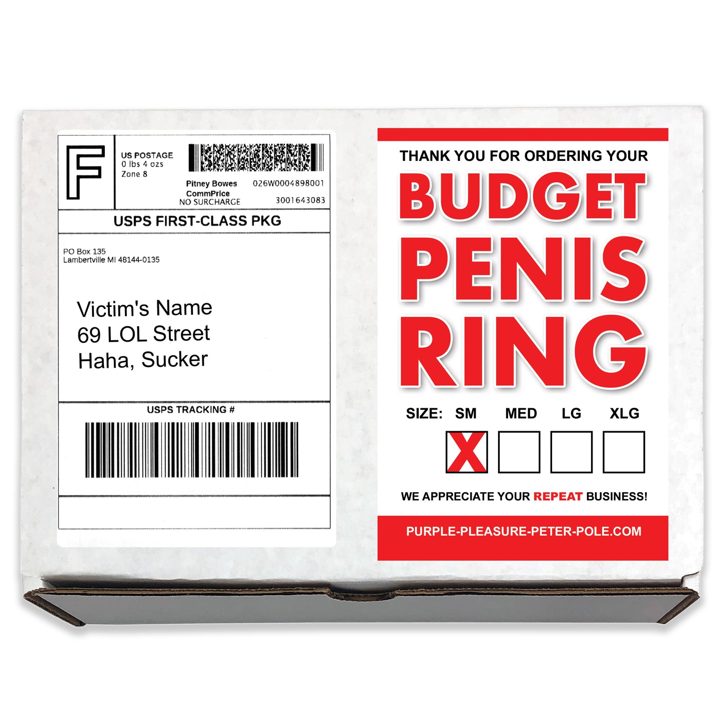 Budget Penis Ring embarrassing prank box