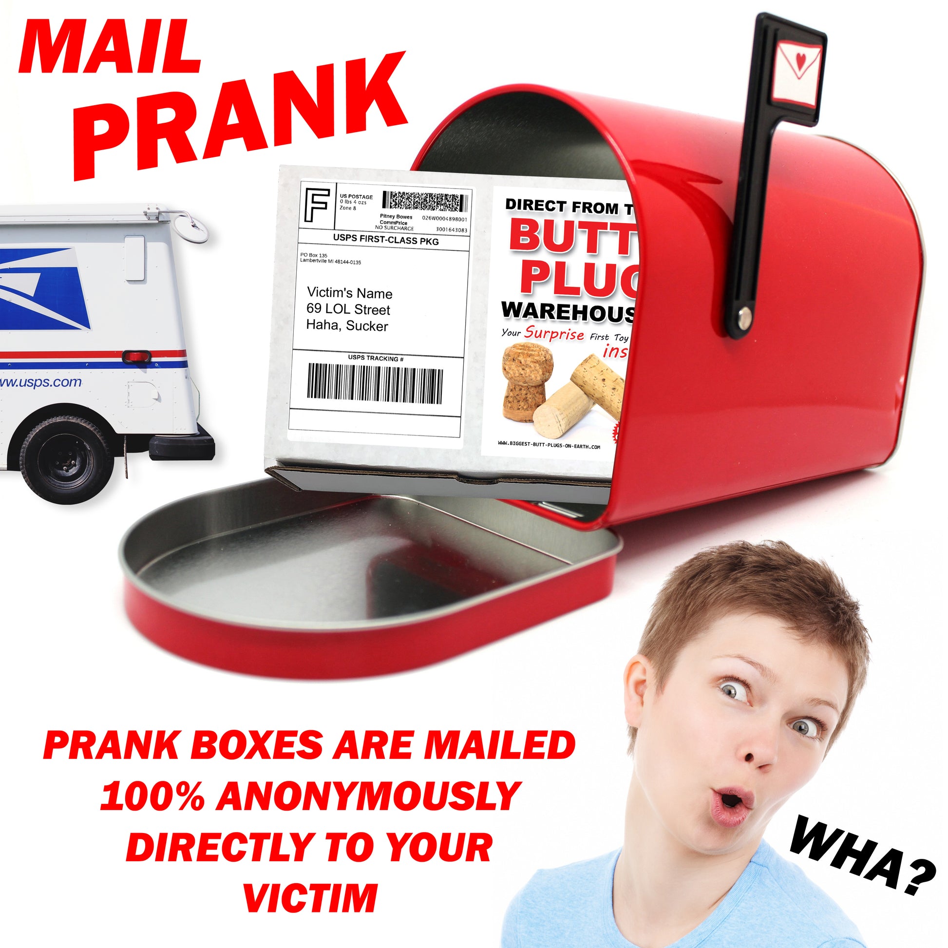 Butt Plug Warehouse Prank Mail Design Doggie Butt Plug Warehouse Prank Mail Design Doggie