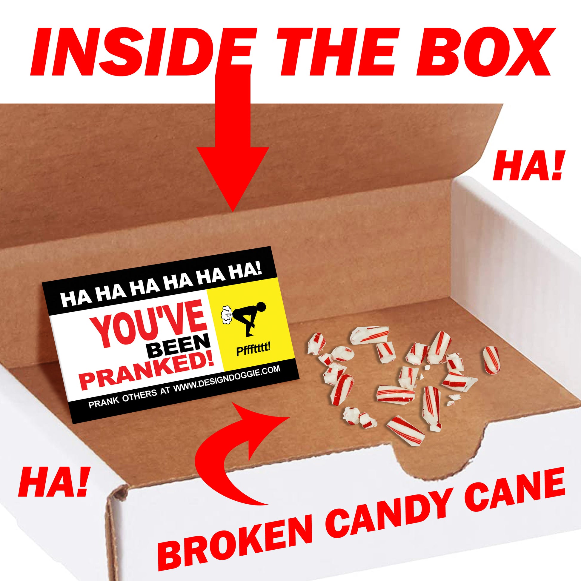 Christams Candy Cane 3D Puzzle Box