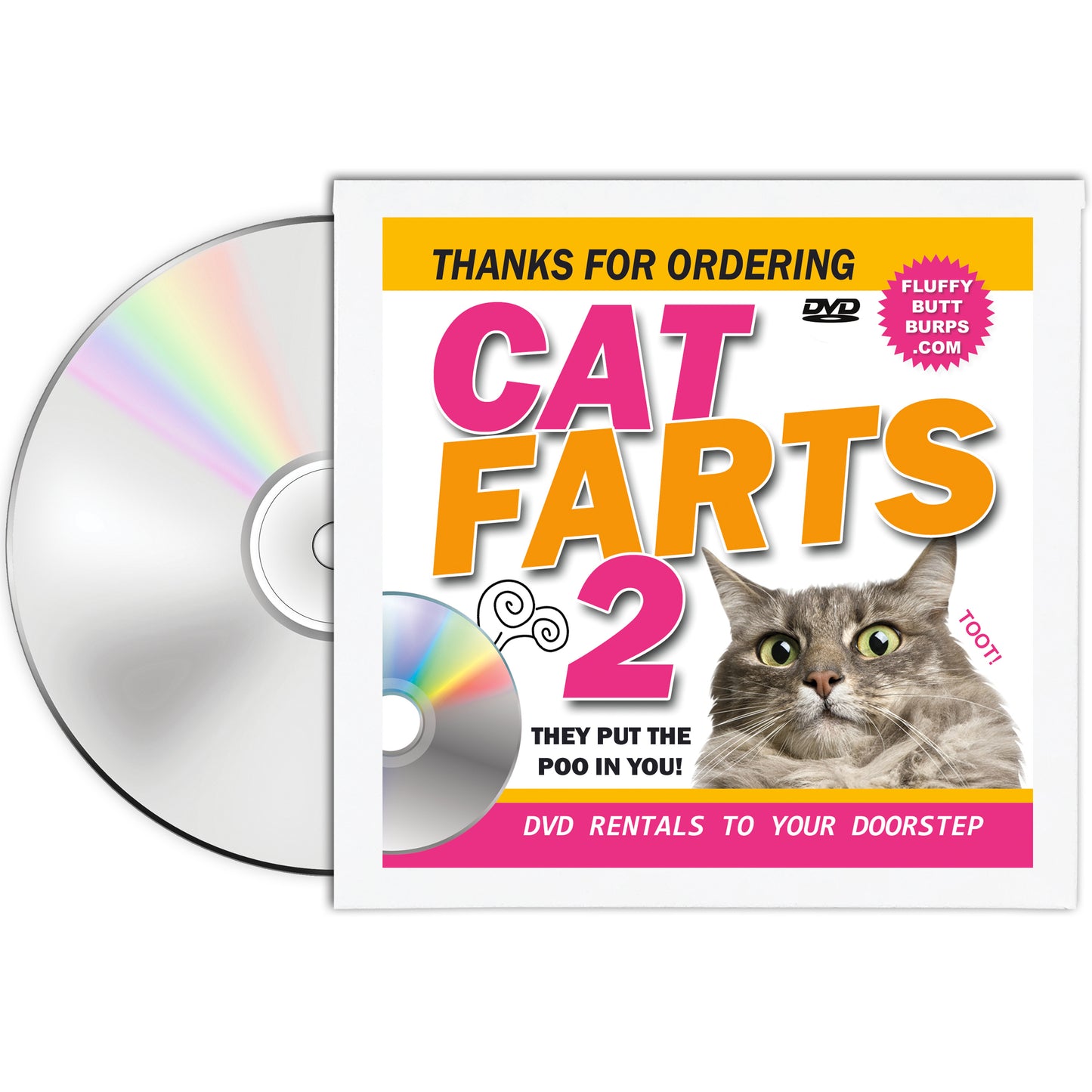 Cat Farts Prank DVD Gag