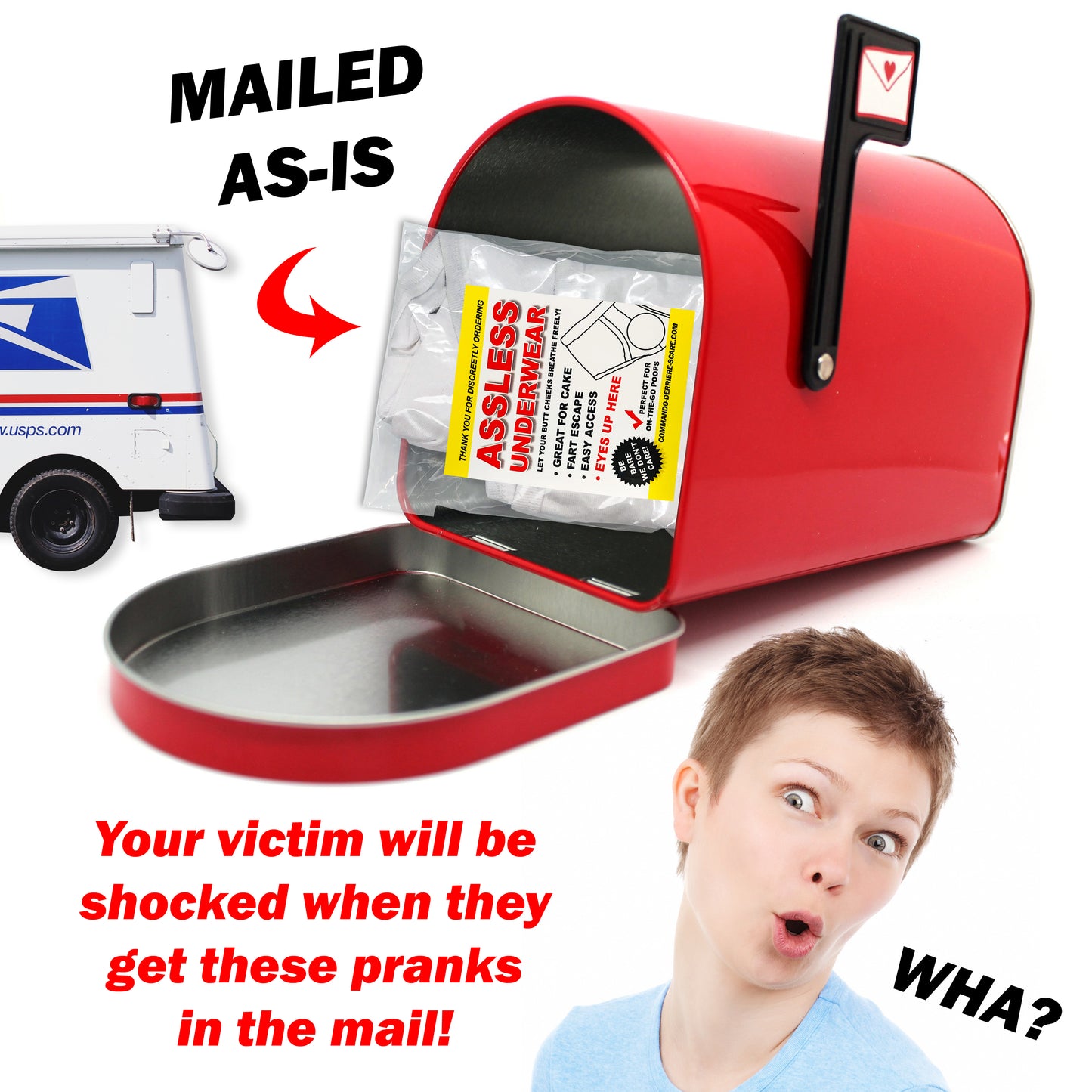Assless Underwear Prank Mailed Anonymously