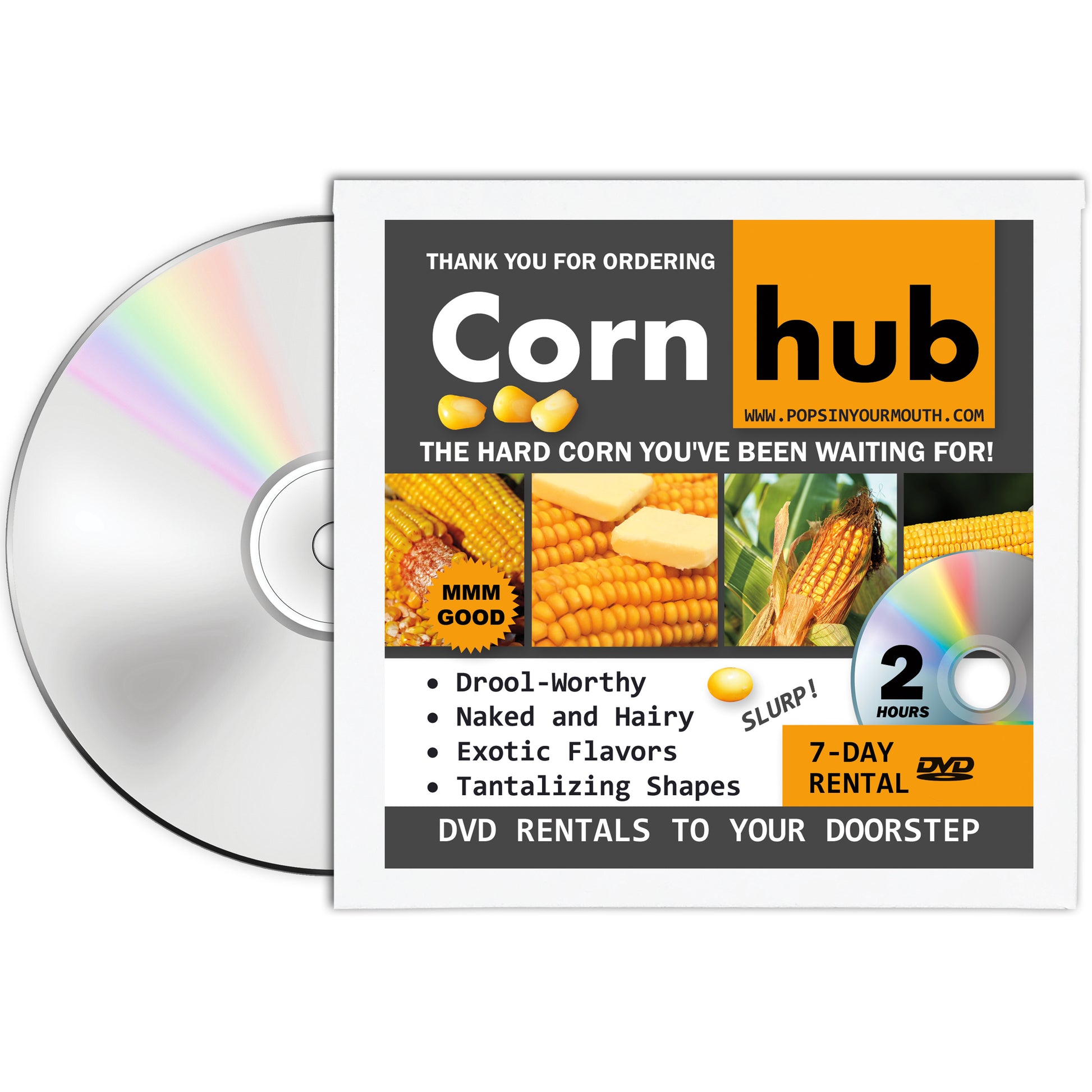 Corn Hub Fake DVD mail prank