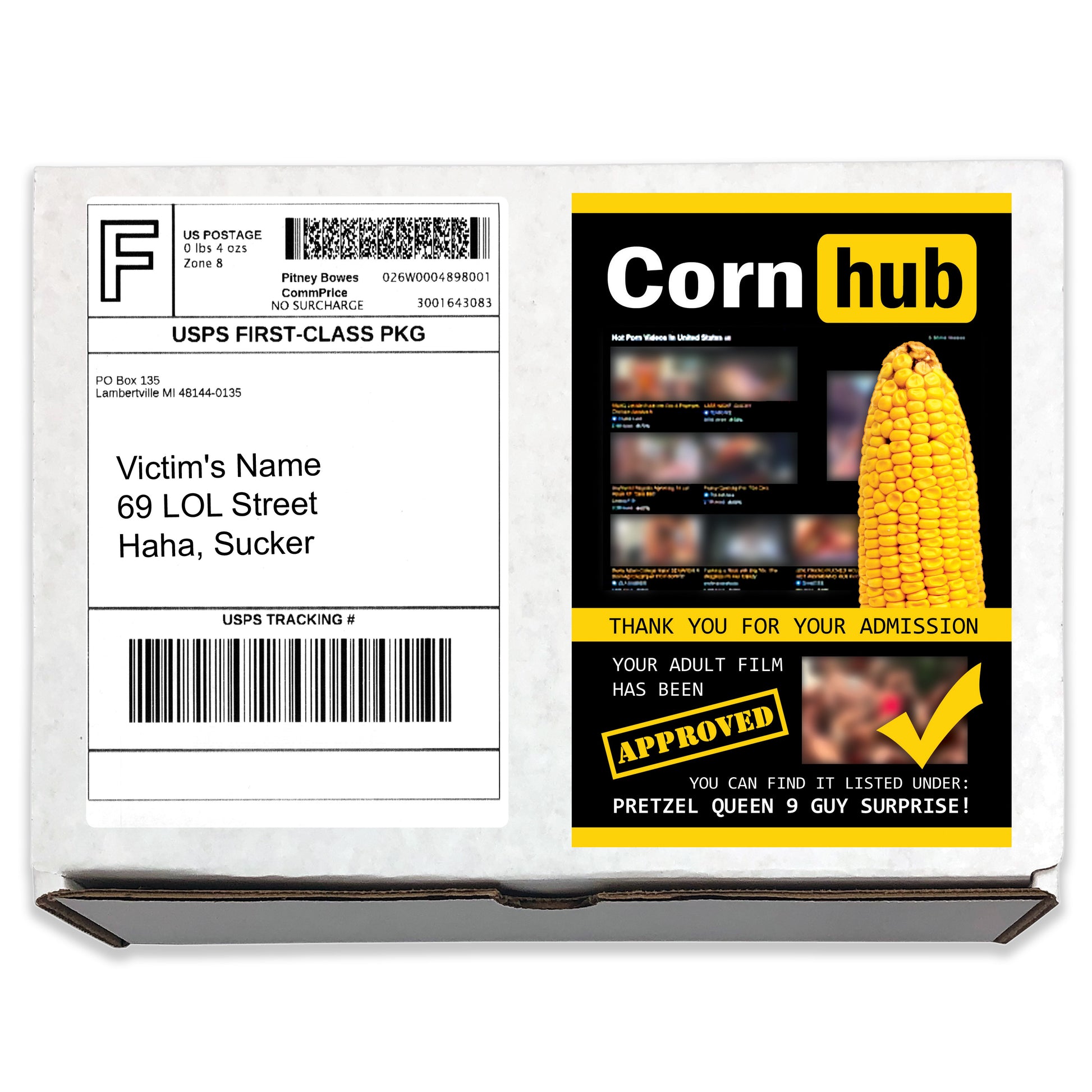 Corn Hub Prank Mail