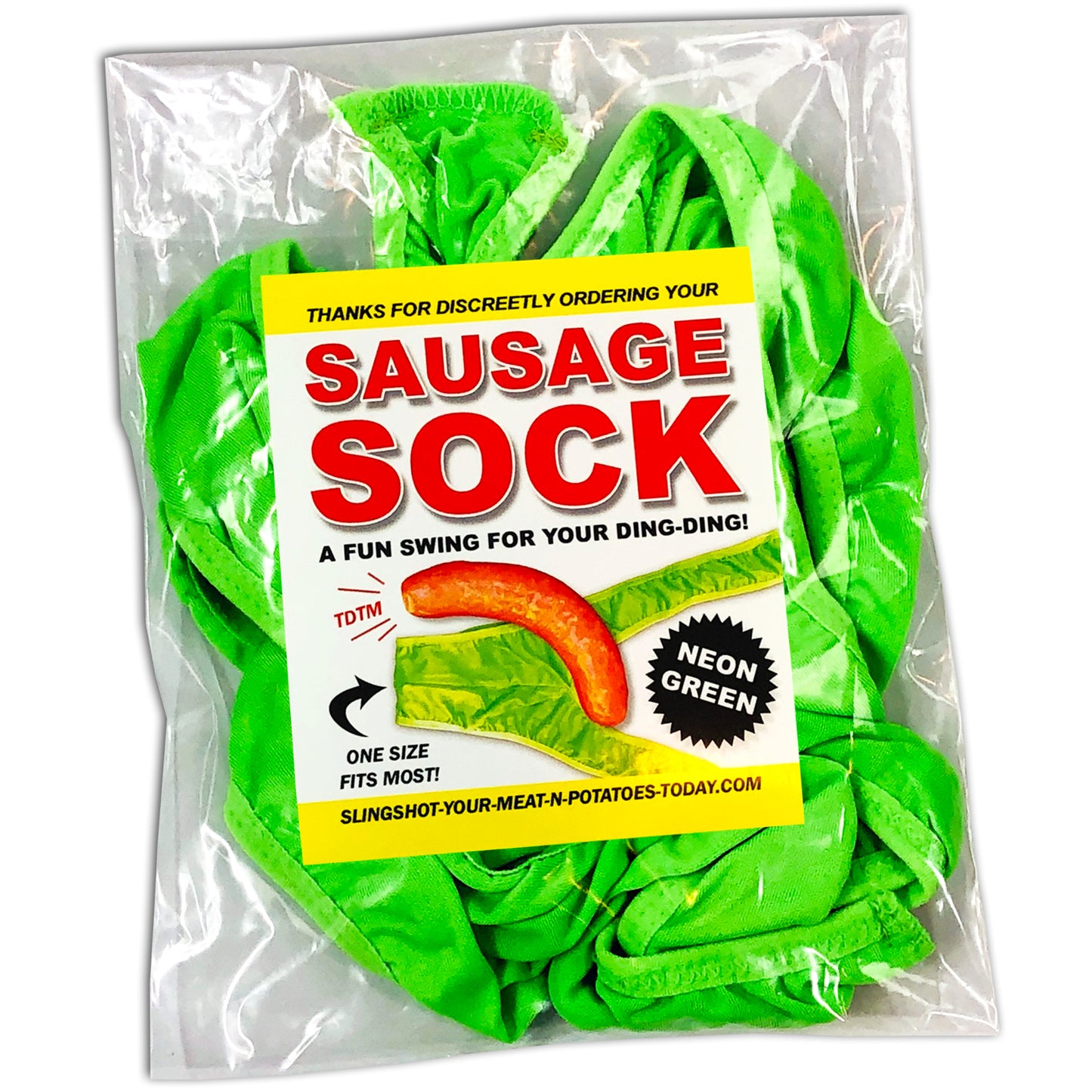 Sausage Sock embarrassing clear prank envelope