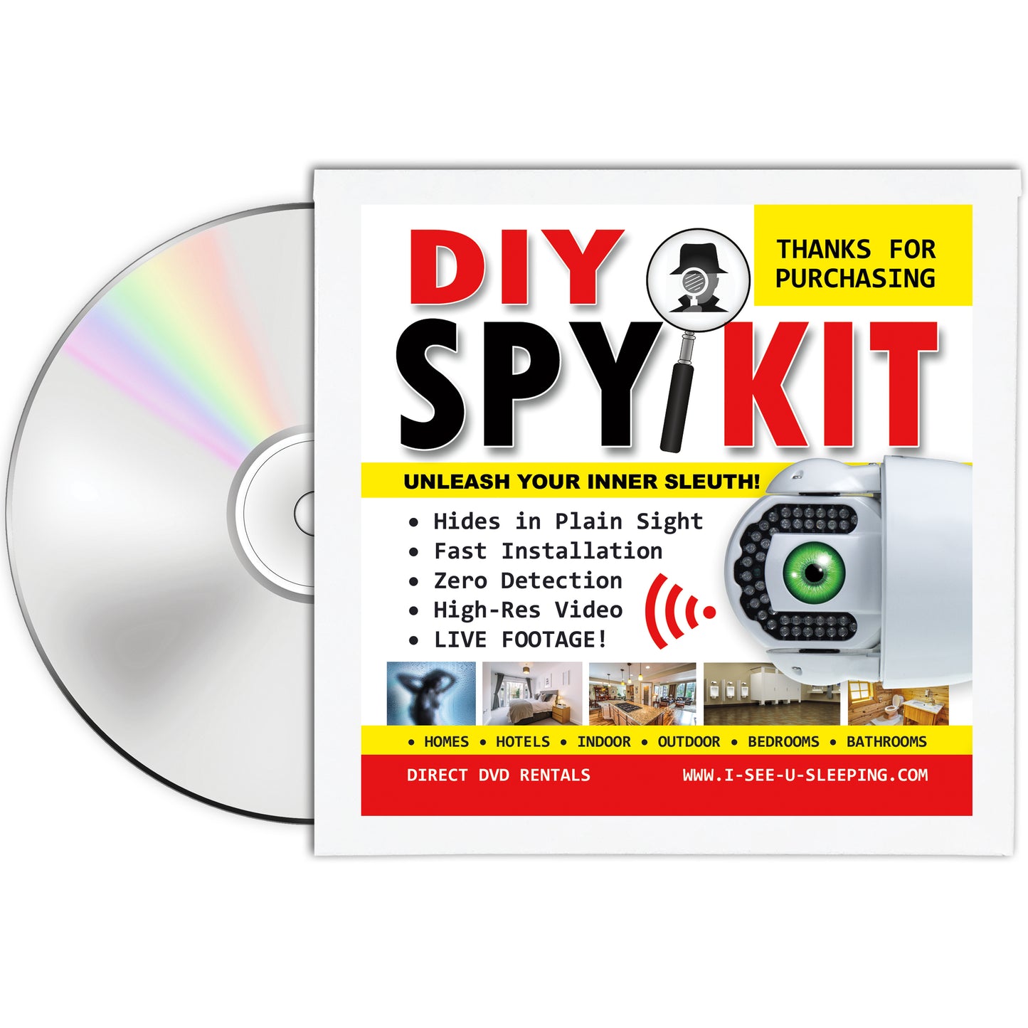DIY Spy Kit Fake Prank DVD Mail
