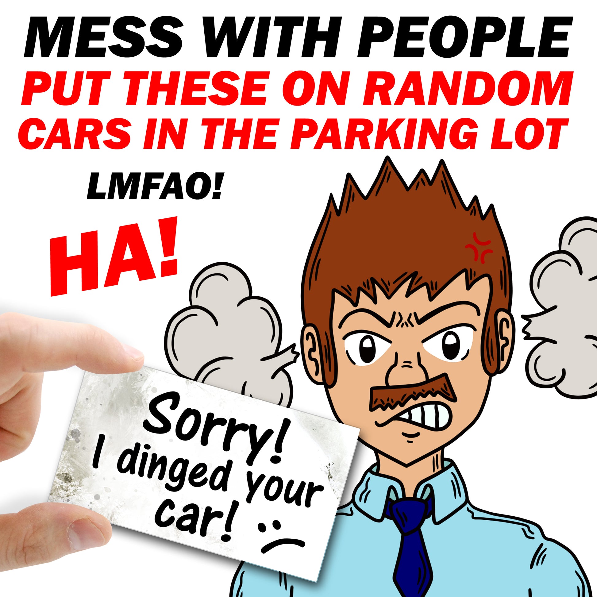 Parking Prank Cards
