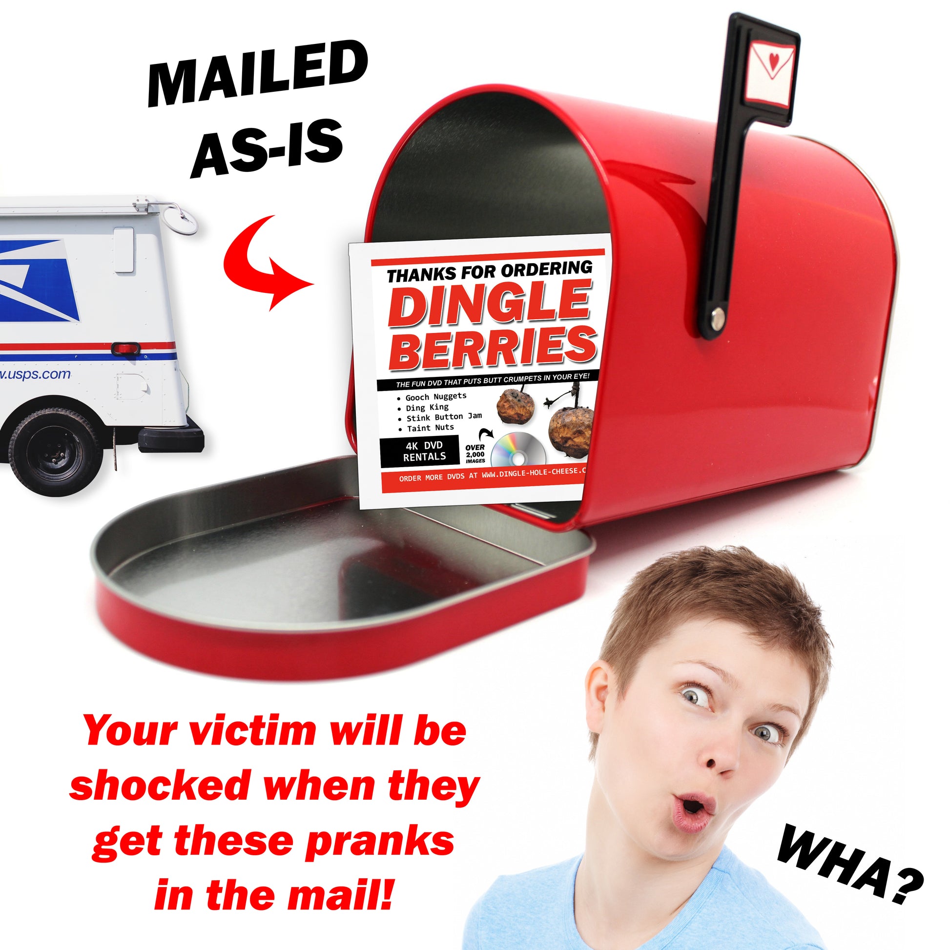 Dingle Berries Prank Mail Gag