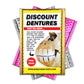 Discount Dentures Prank Mail Gag