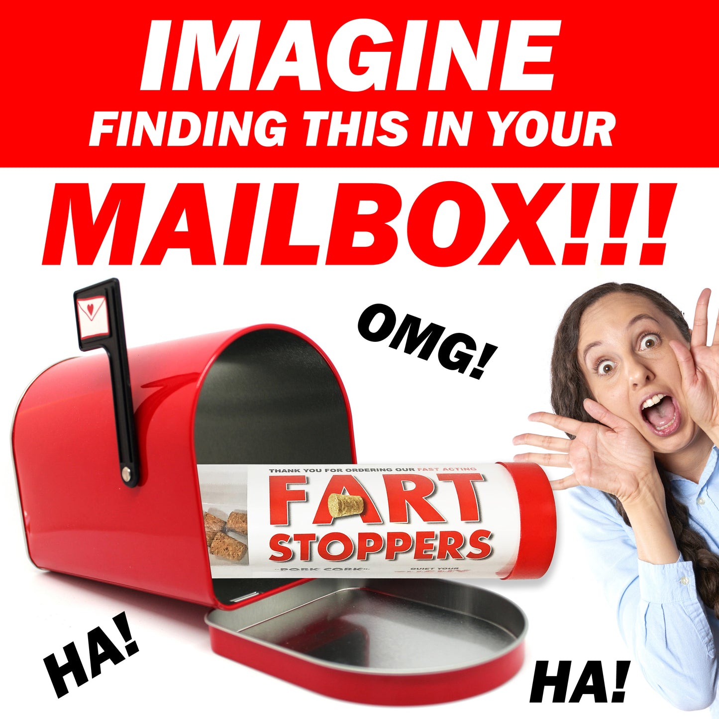 Fart Stoppers embarrassing clear prank tube gets mailed directly to your victims 100% anonymously!