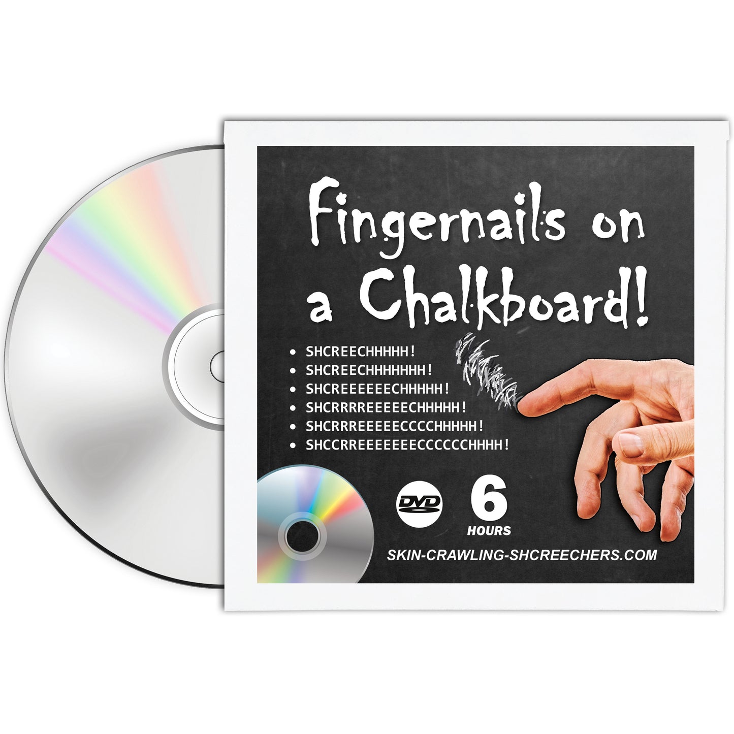 Fingernails on a Chalkboard Prank DVD Mailer