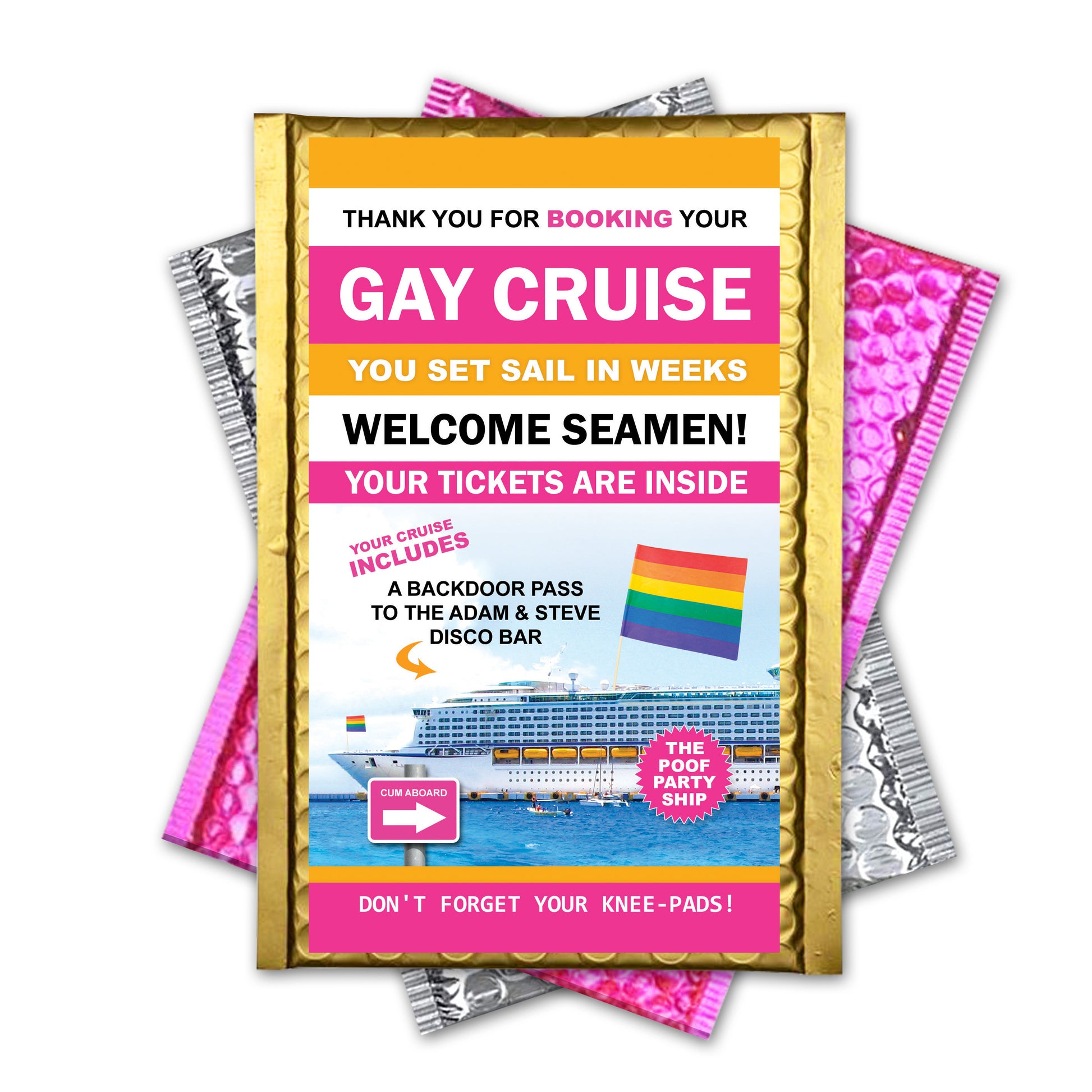 Gay Cruise Prank Mail Gag Gift Joke