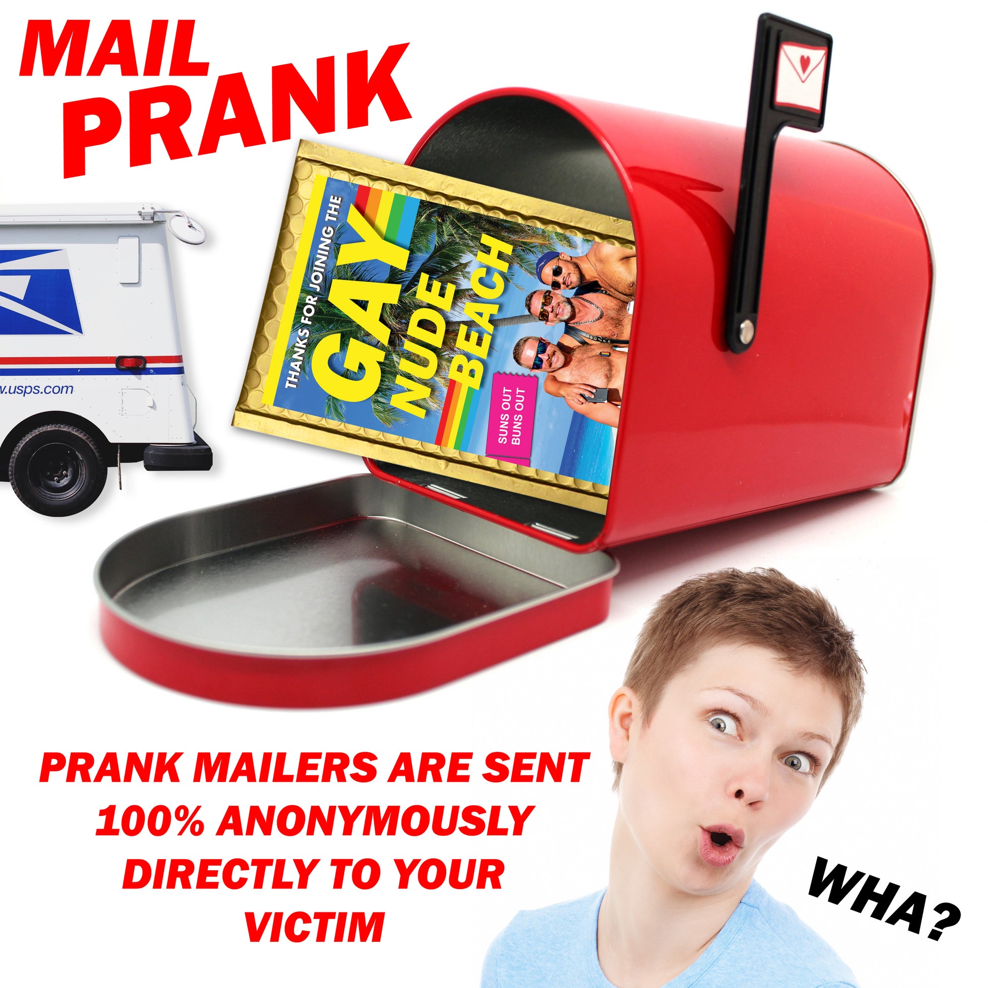 Gay Nude Beach Prank Mail Gag