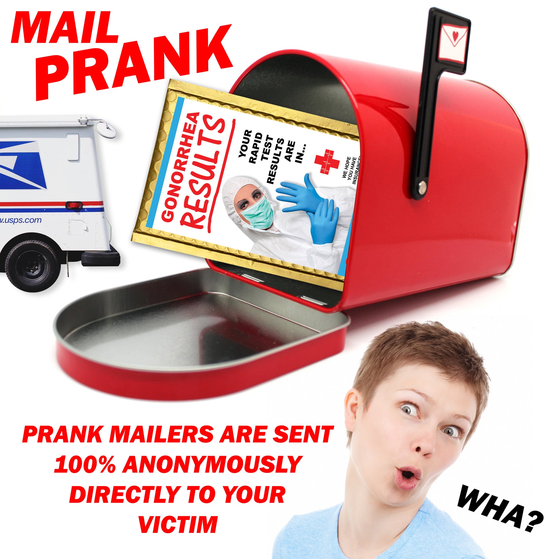 Gonorrhea Results Embarrassing Prank Mail