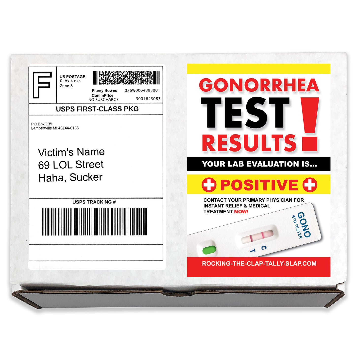 Gonorrhea Test Results Prank