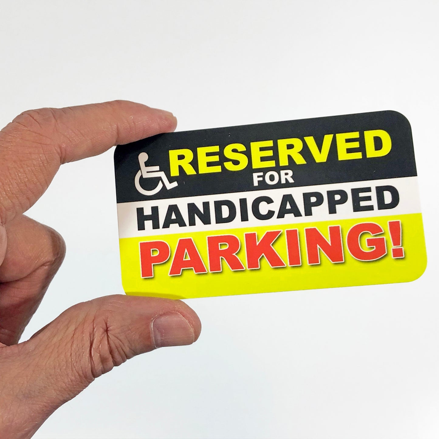 Handicapped Parking Douchebag Parking Prank Cards that you leave under Windshield Wipers to get your point across!