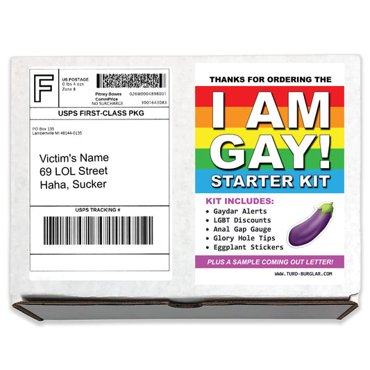 Gay Starter Kit Prank Joke Box